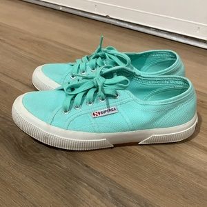 Superga Neon Blue Shoes